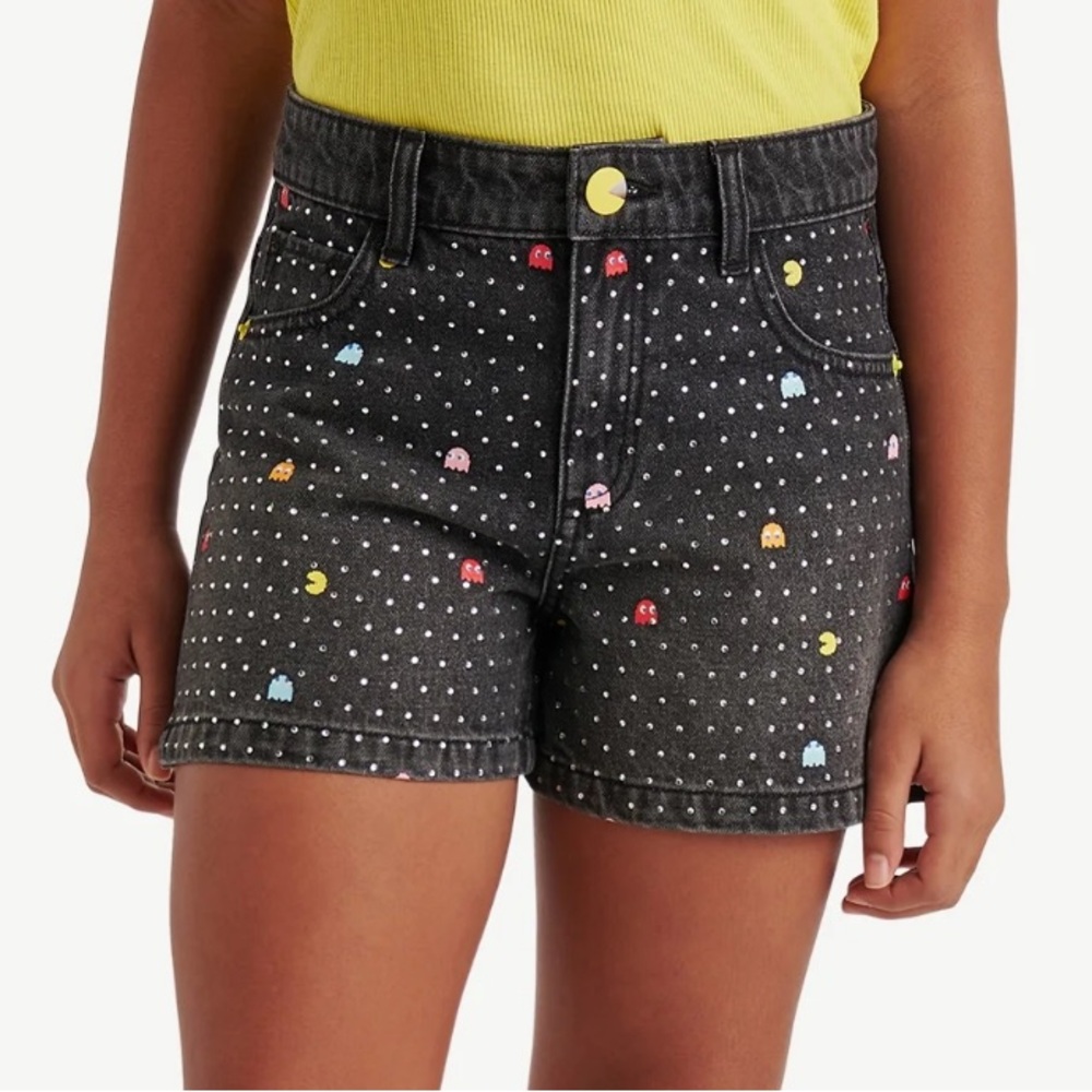 Justice Blue Denim Star Shorts girls Jean shorts NWT - Picture 3 of 4